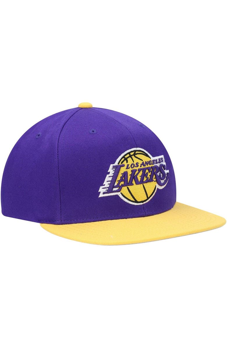 Mitchell & Ness Men's Mitchell & Ness Purple Los Angeles Lakers Area Code Snapback Hat, Alternate, color, Purple