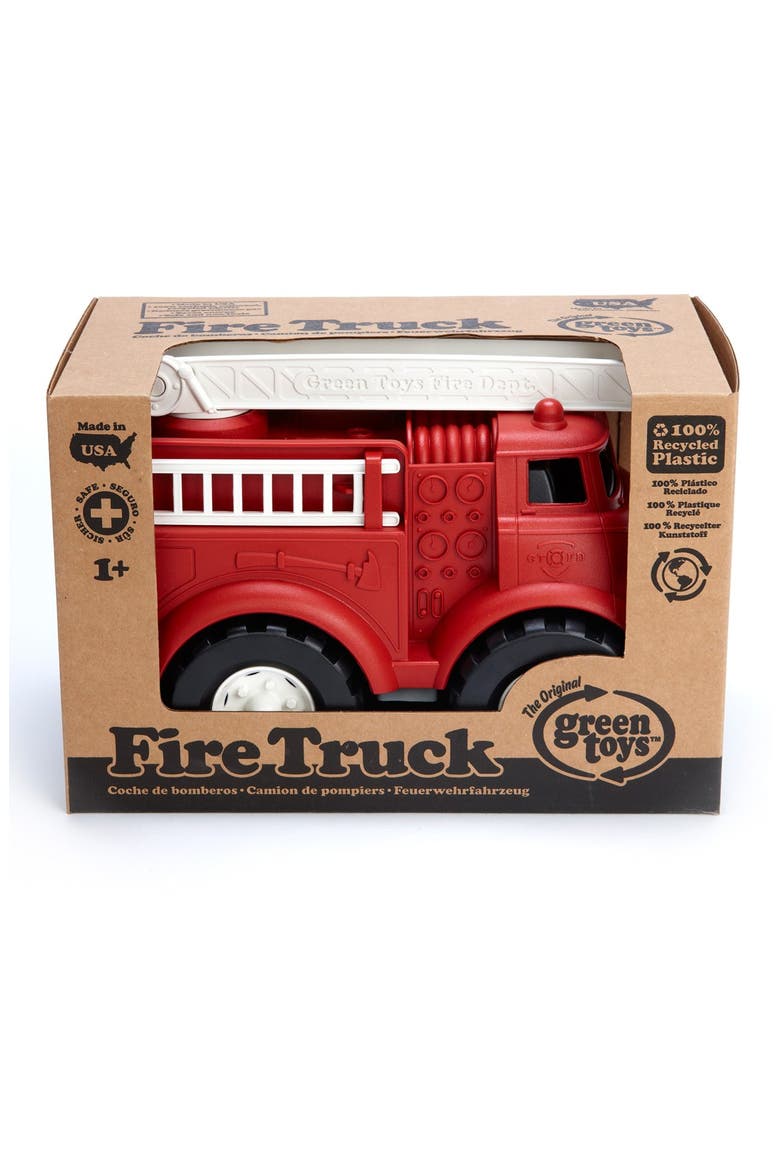 Fire Truck Toy, Alternate, color, DARK RED