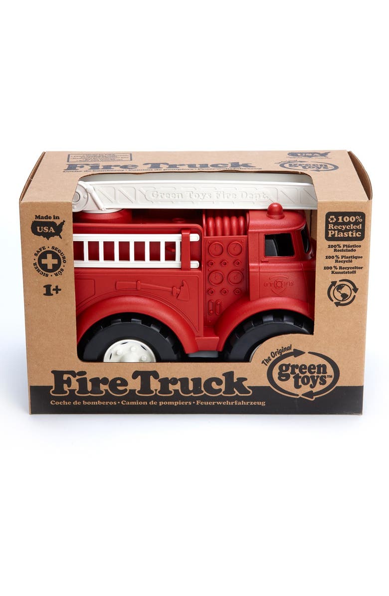 Green Toys Fire Truck Toy, Alternate, color, Dark Red