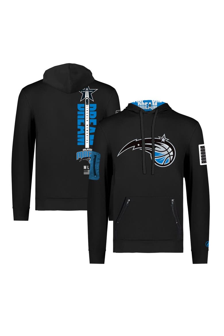 Unisex FISLL x Black History Collection  Black Orlando Magic Pullover Hoodie, Main, color, Black