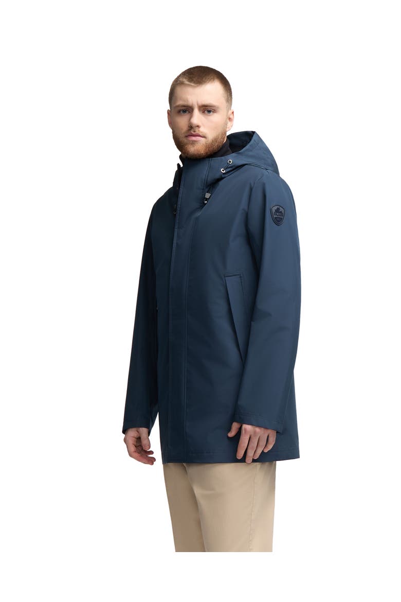 Kaito Unlined Rain Shell with Fixed Hood, Alternate, color, Navy