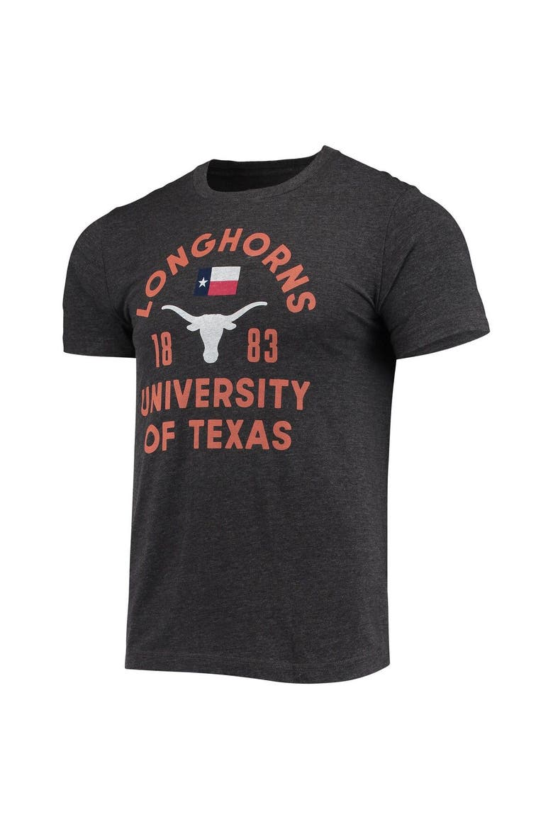 Men's Homefield Charcoal Texas Longhorns Vintage Texas State Flag T-Shirt, Alternate, color, Heather Charcoal
