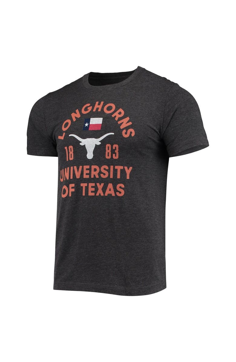 HOMEFIELD Men's Homefield Charcoal Texas Longhorns Vintage Texas State Flag T-Shirt, Alternate, color, Heather Charcoal