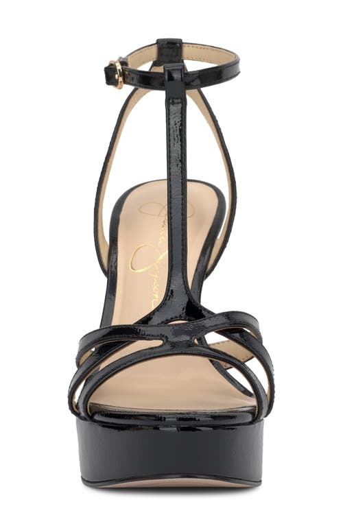 Jessica Simpson Sippete T-strap Platform Sandal In Black
