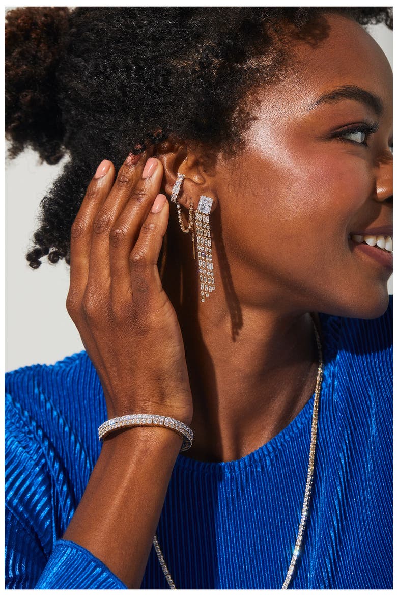 A La Carte Cuff Threader Earring, Alternate, color, GOLD