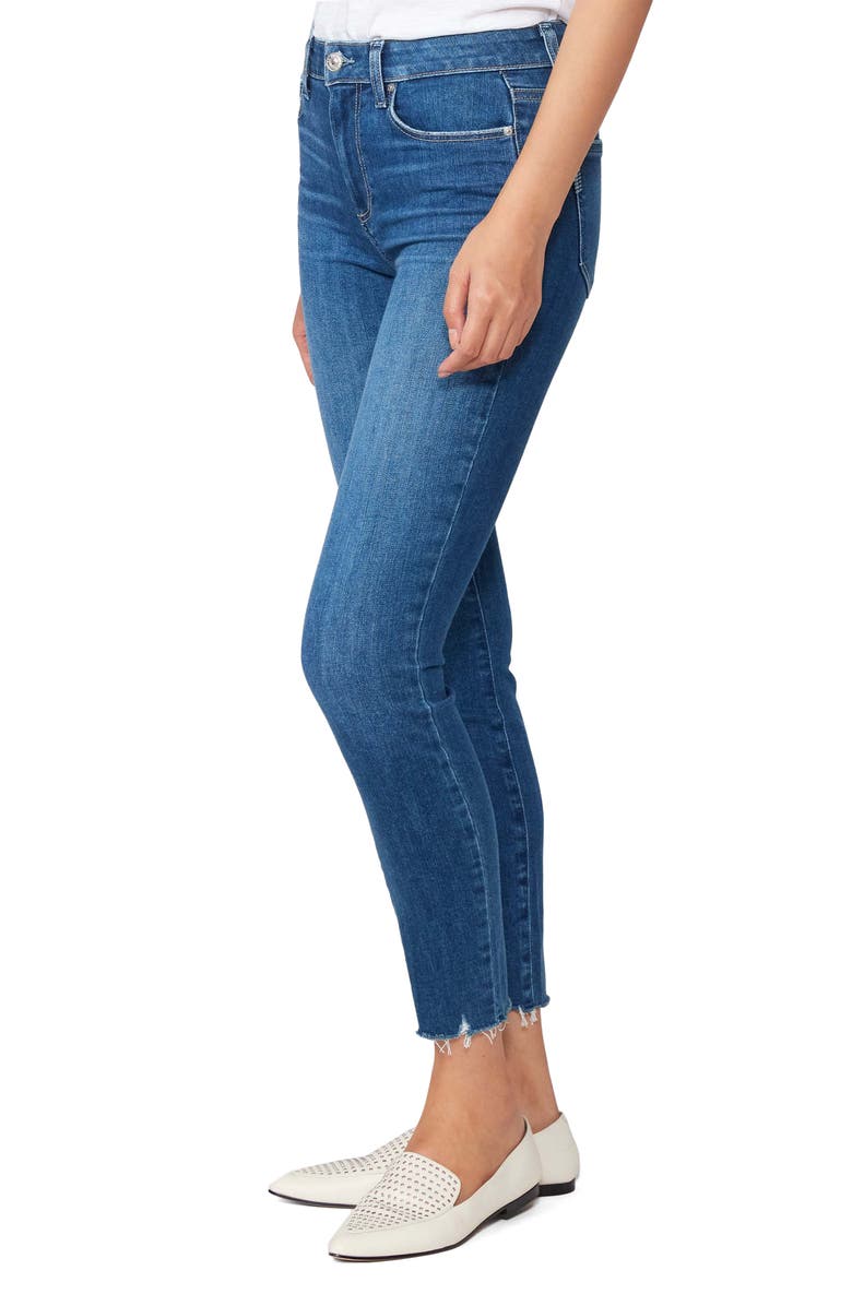 PAIGE Hoxton Frayed Ankle Skinny Jeans, Alternate, color, Duty W/ Backstage Hem