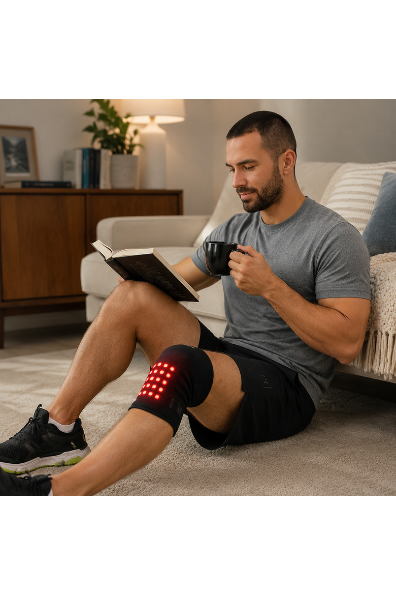Red Light Knee Pad, Alternate, color, Black