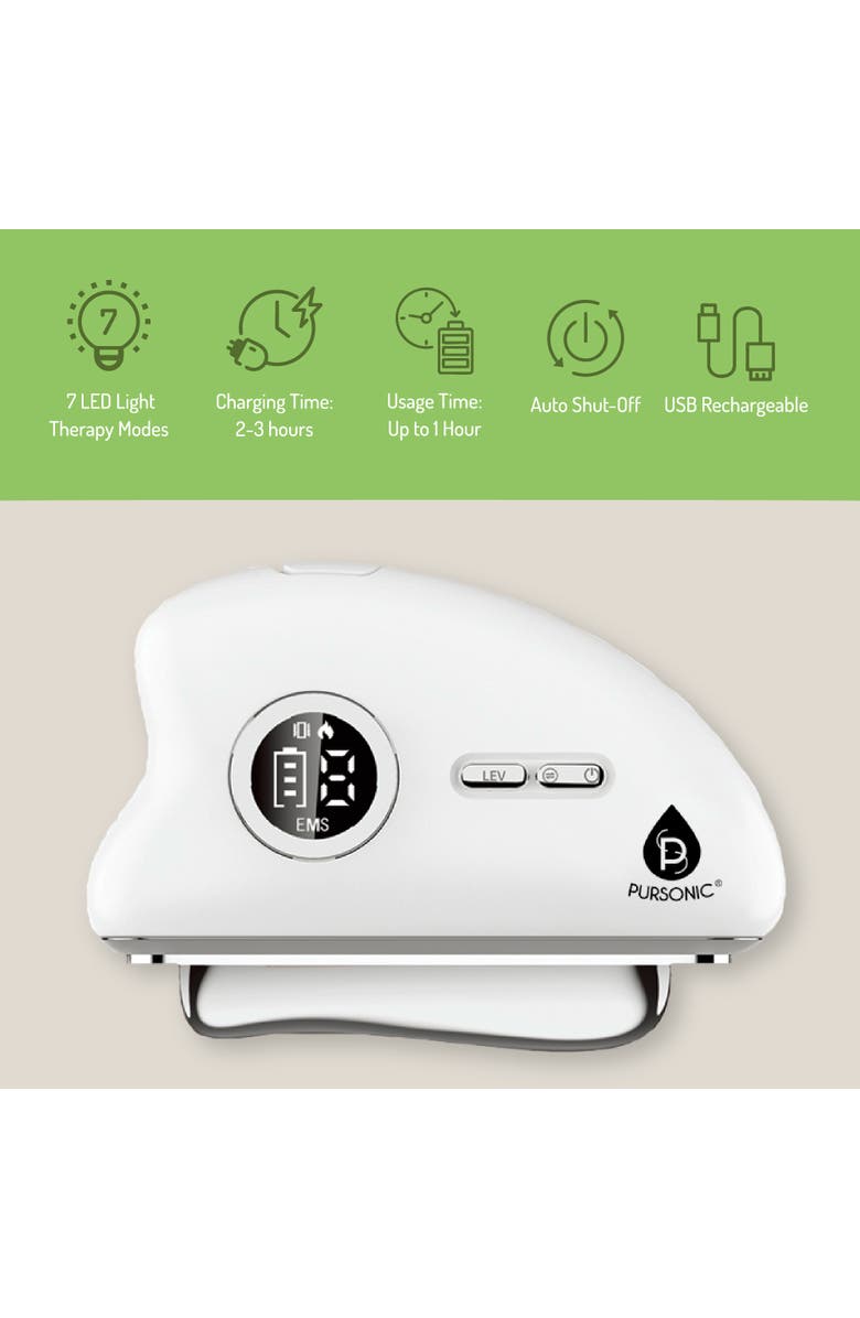PURSONIC Ultimate 7-in-1 LED Light Therapy Skincare Bundle, Alternate, color, White
