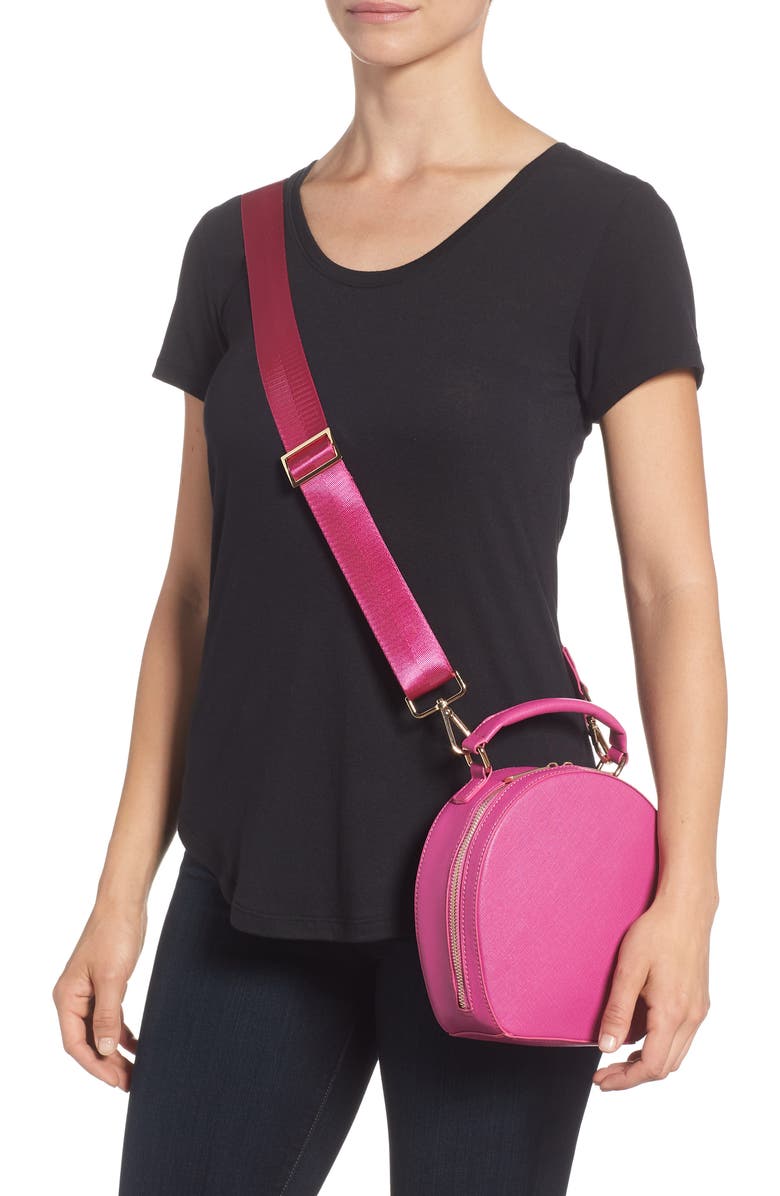 Deux Lux Annabelle Faux Leather Circle Crossbody Bag, Alternate, color,