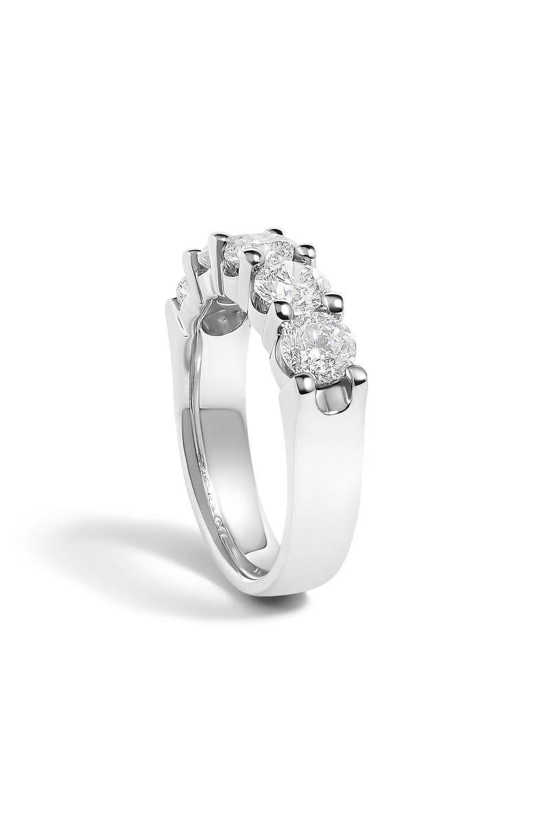 Haus of Brilliance 14K Gold 2.0 Ctw Round Diamond Five-Stone Band Ring, Alternate, color, White Gold