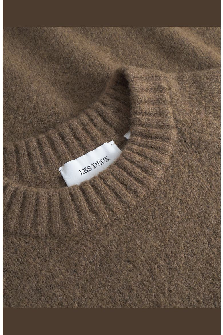Gilbert Crewneck Sweater, Alternate, color, TEAK