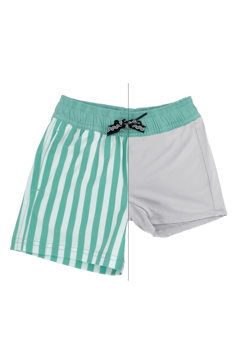 Feather 4 Arrow Sun Club Volley Swim Trunks, Alternate, color, 