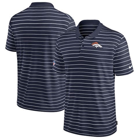 Men's Nike Navy Denver Broncos 2022 Sideline Lock Up Victory Performance Polo