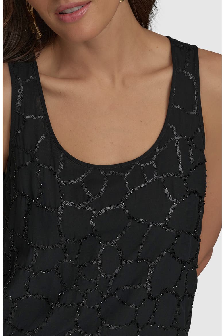 Sequin Tank, Alternate, color, BLACK