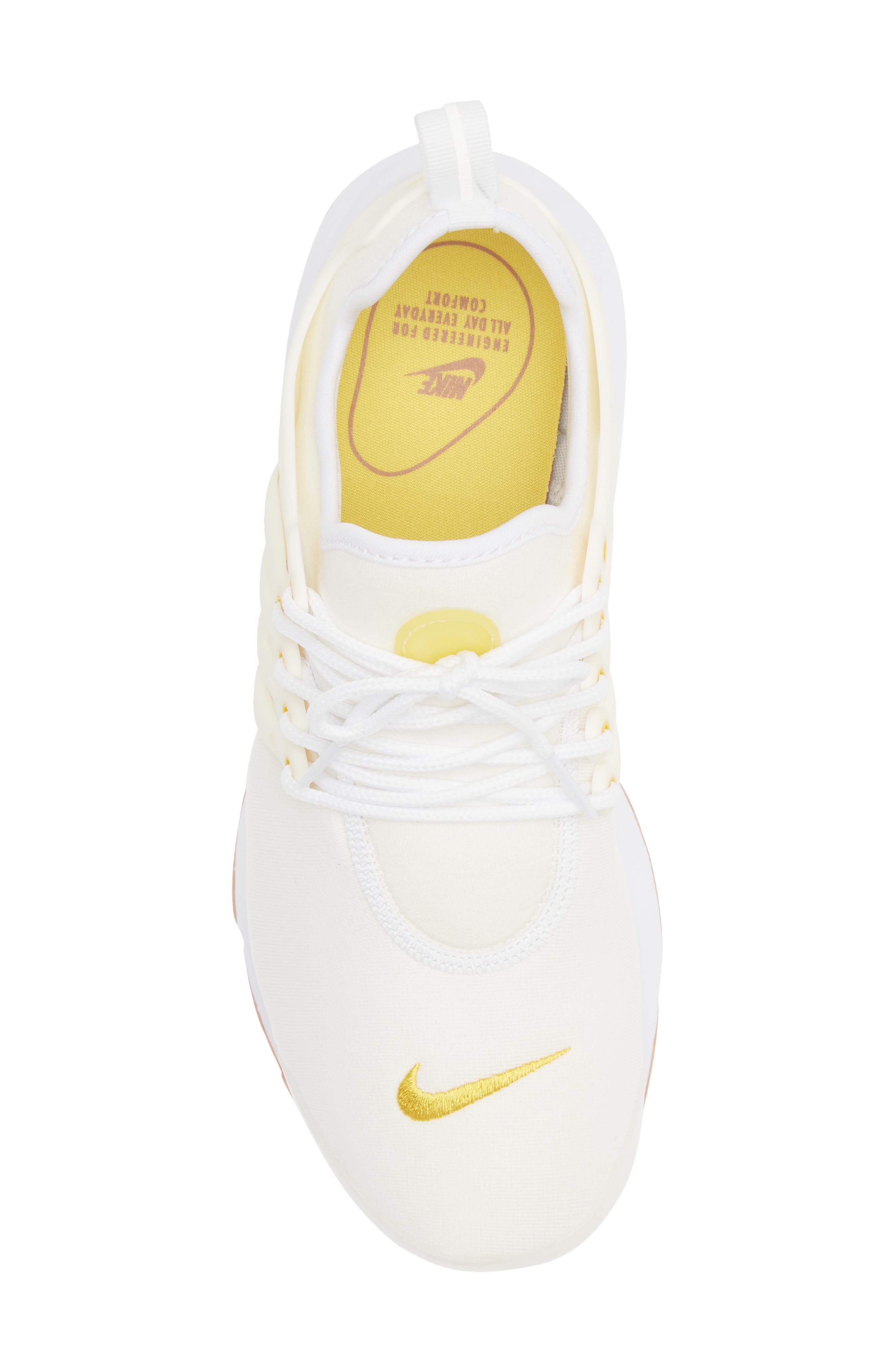 Air Presto Sneaker, Alternate, color, WHITE/ VIVID SULFUR/ WHITE