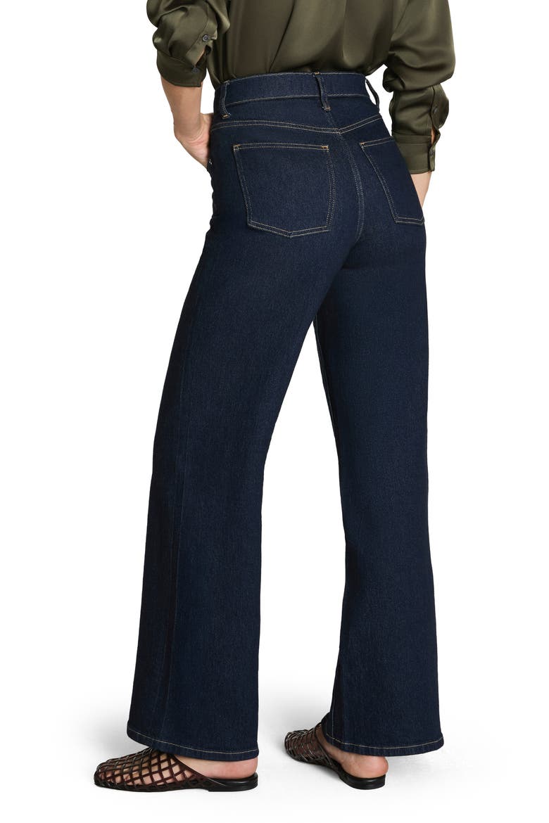 SPANXshape™ Authentic 360 High Waist Wide Leg Jeans, Alternate, color, MARINA
