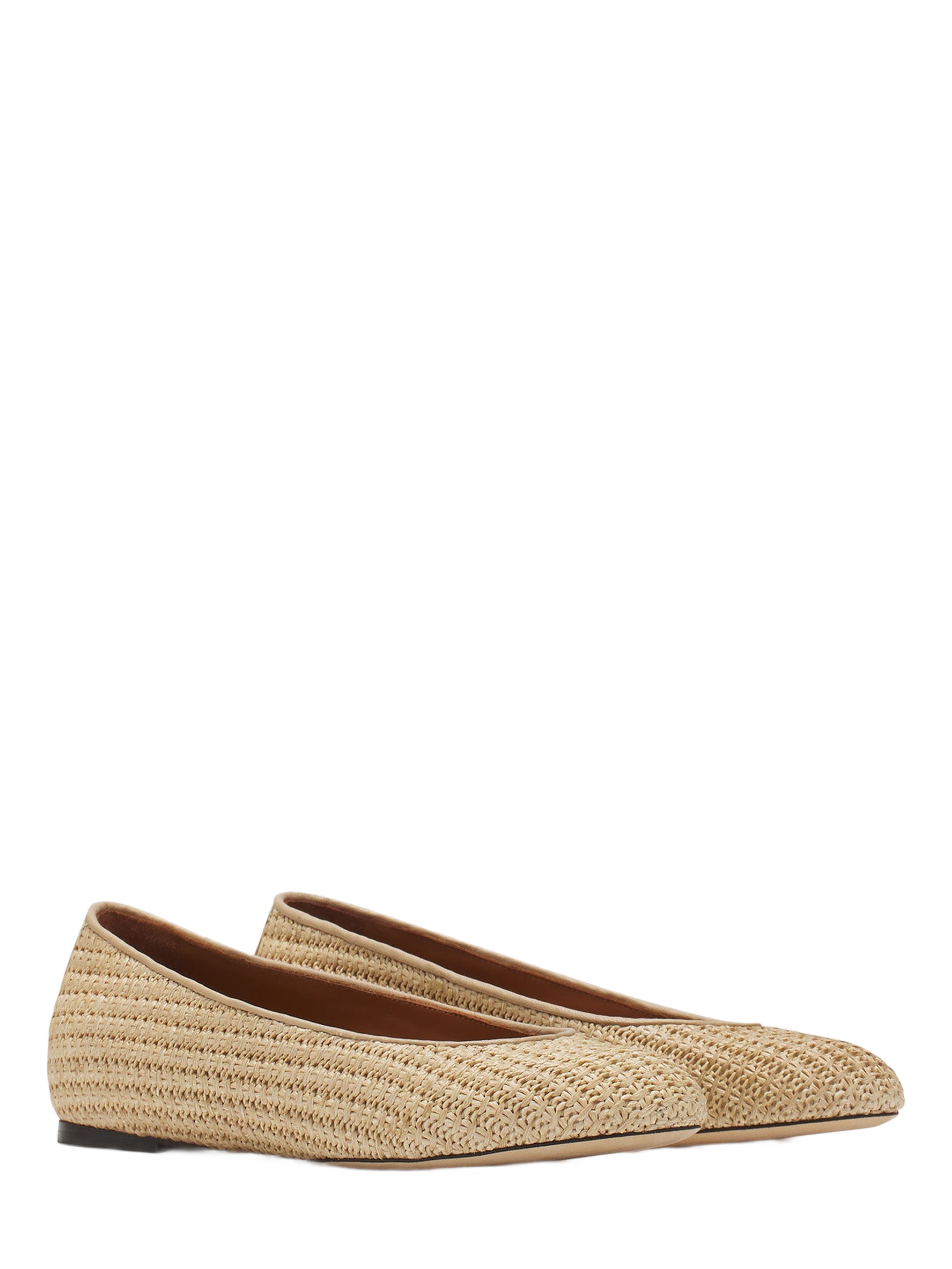 Lanvin Raffia Ballerina, Alternate, color, 