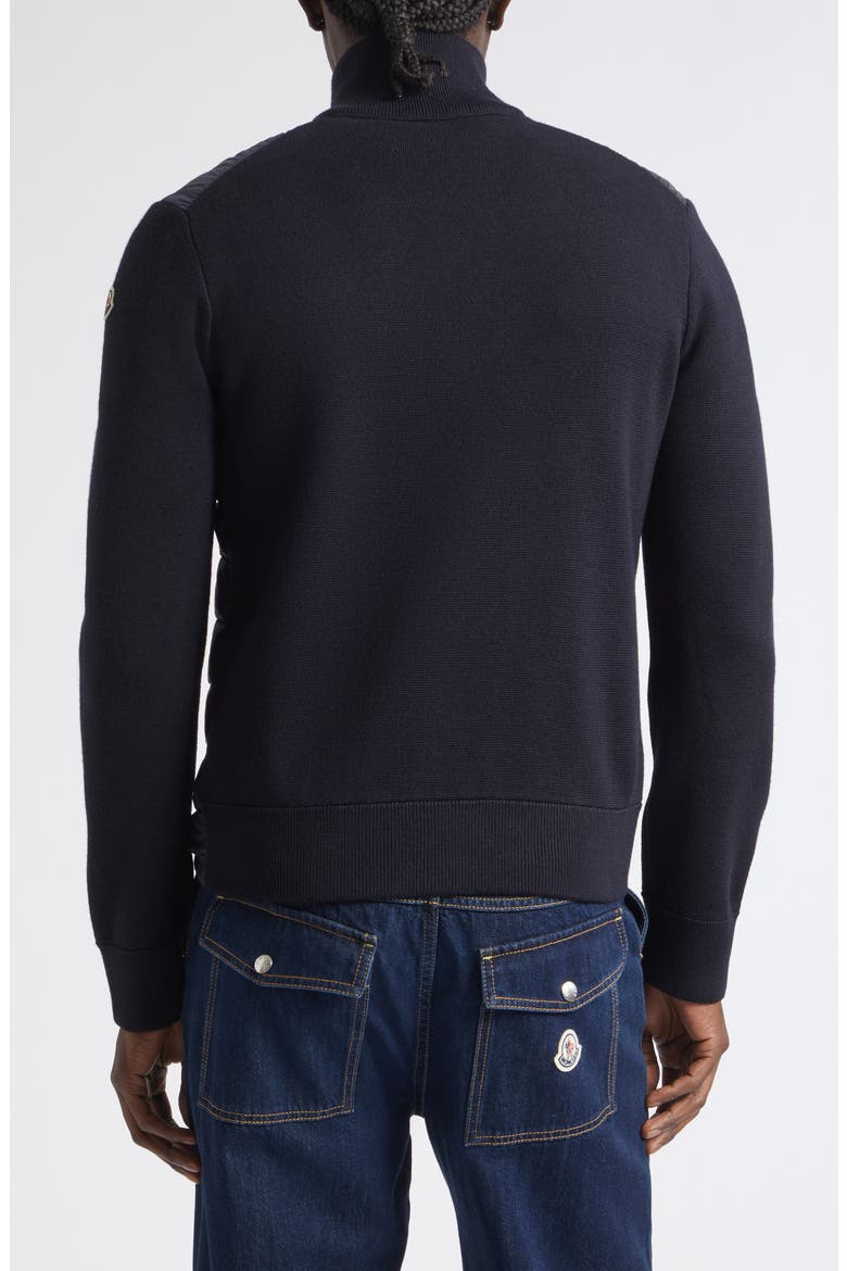 Maglia Mixed Media Cardigan, Alternate, color, NAVY/ NAVY