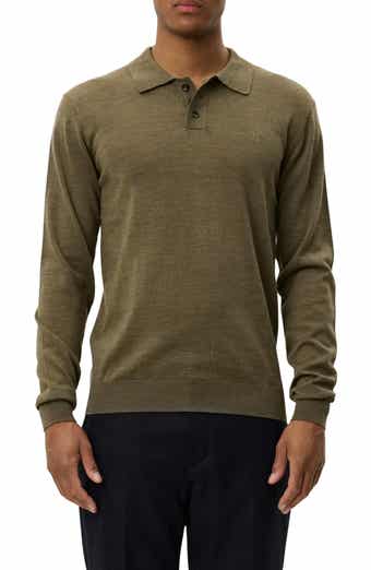 Greyson Long Sleeve Wool Polo Sweater