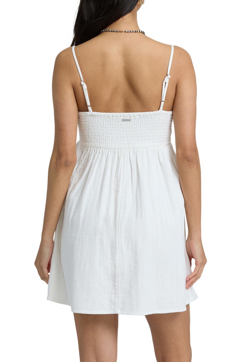 In a Twist Cotton Minidress, Alternate, color, SALT CRYSTAL