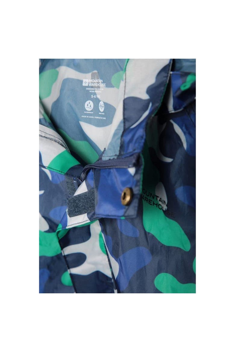 Childrens/Kids Pakka Camo Waterproof Jacket, Alternate, color, Blue