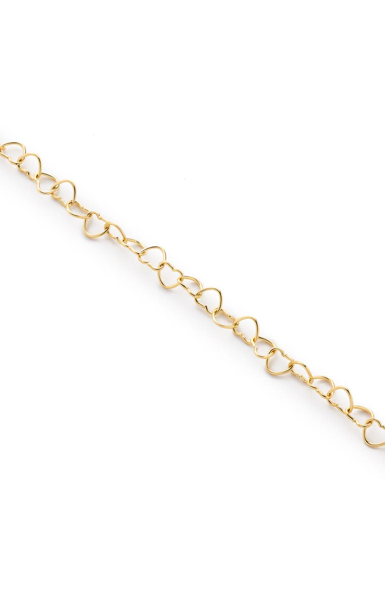 Ana Luisa Solid Yellow Gold - Heart Chain Necklace, Alternate, color,