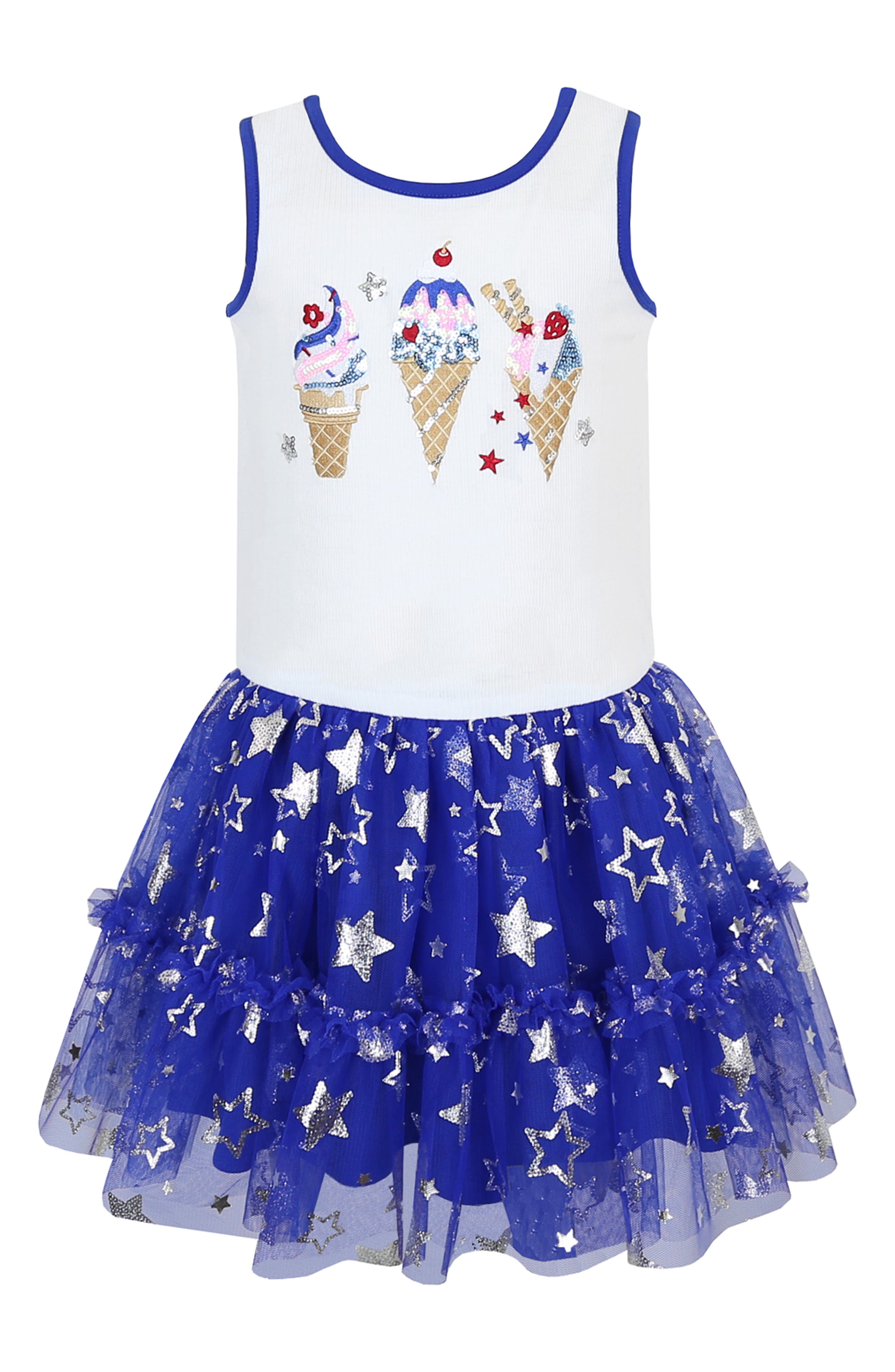 Zunie Kids' Sequin Ice Cream Tutu Dress