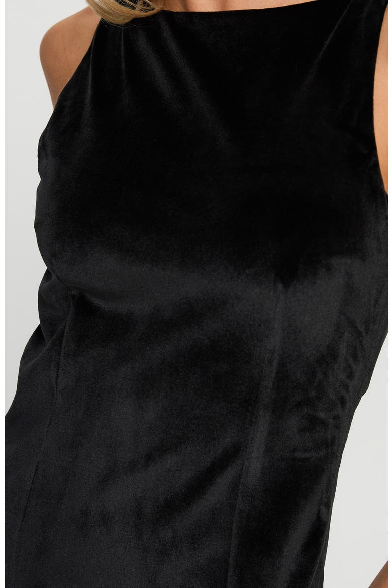 Fellaire Open Back Minidress, Alternate, color, BLACK