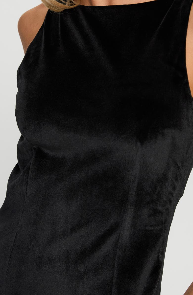 Princess Polly Fellaire Open Back Minidress, Alternate, color, Black