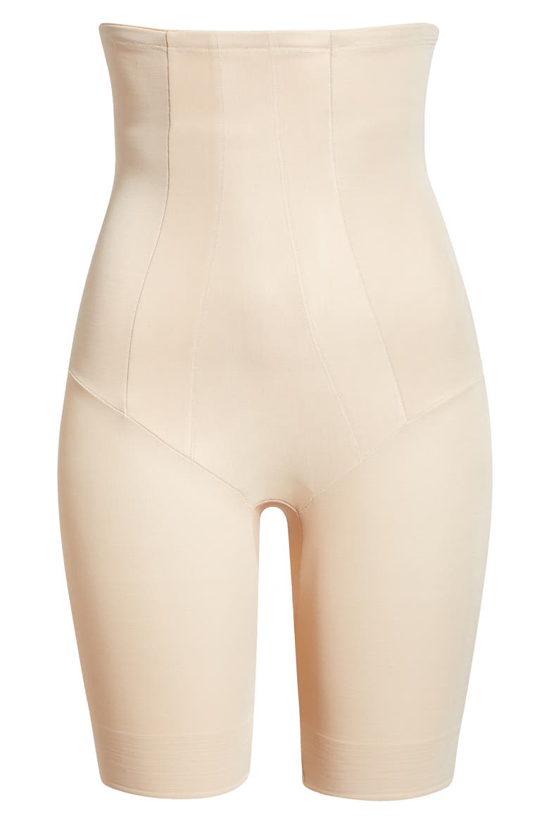Sexy Sheer High Waist Shaping Thigh Slimmer, Alternate, color, WARM BEIGE