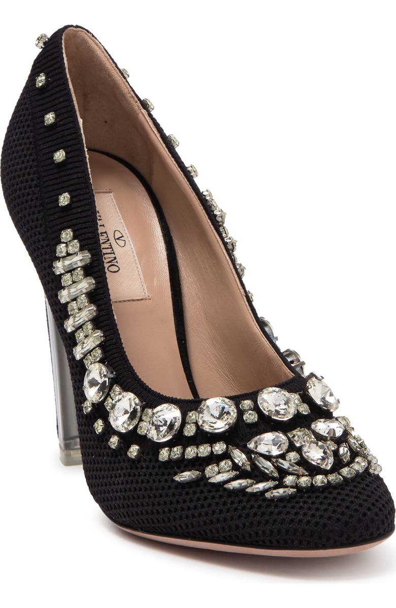 Valentino Garavani Emebllished Pump, Main, color,