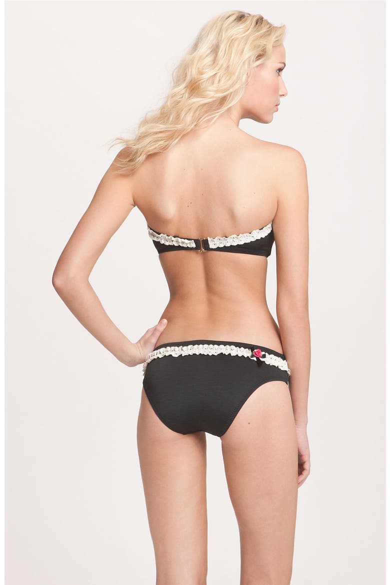 'Lace is More' Bikini Top, Alternate, color, CAFE