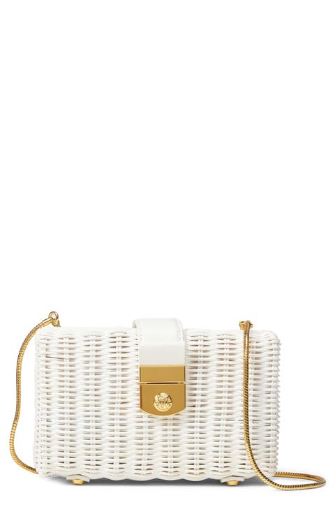 Lock Rattan Box Clutch