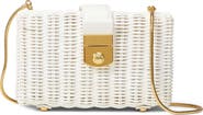 Veronica Beard Lock Rattan Box Clutch