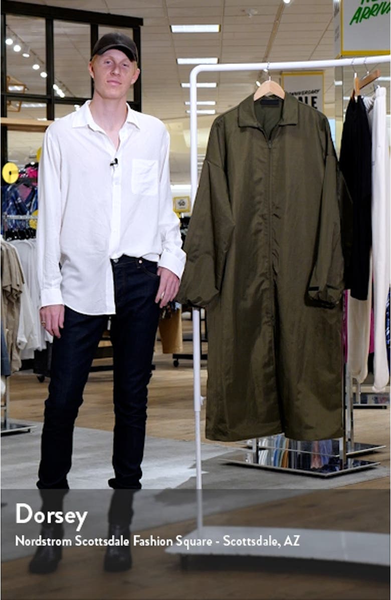 Gender Inclusive Embroidered Logo Textured Nylon Car Coat, sales video thumbnail