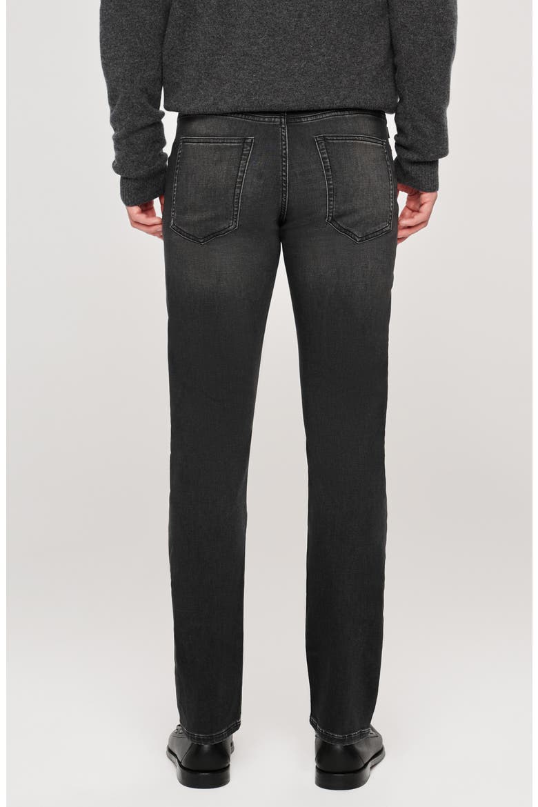 Russell DL Ultimate Knit Slim Straight Jeans, Alternate, color, WASHED BLACK KNIT