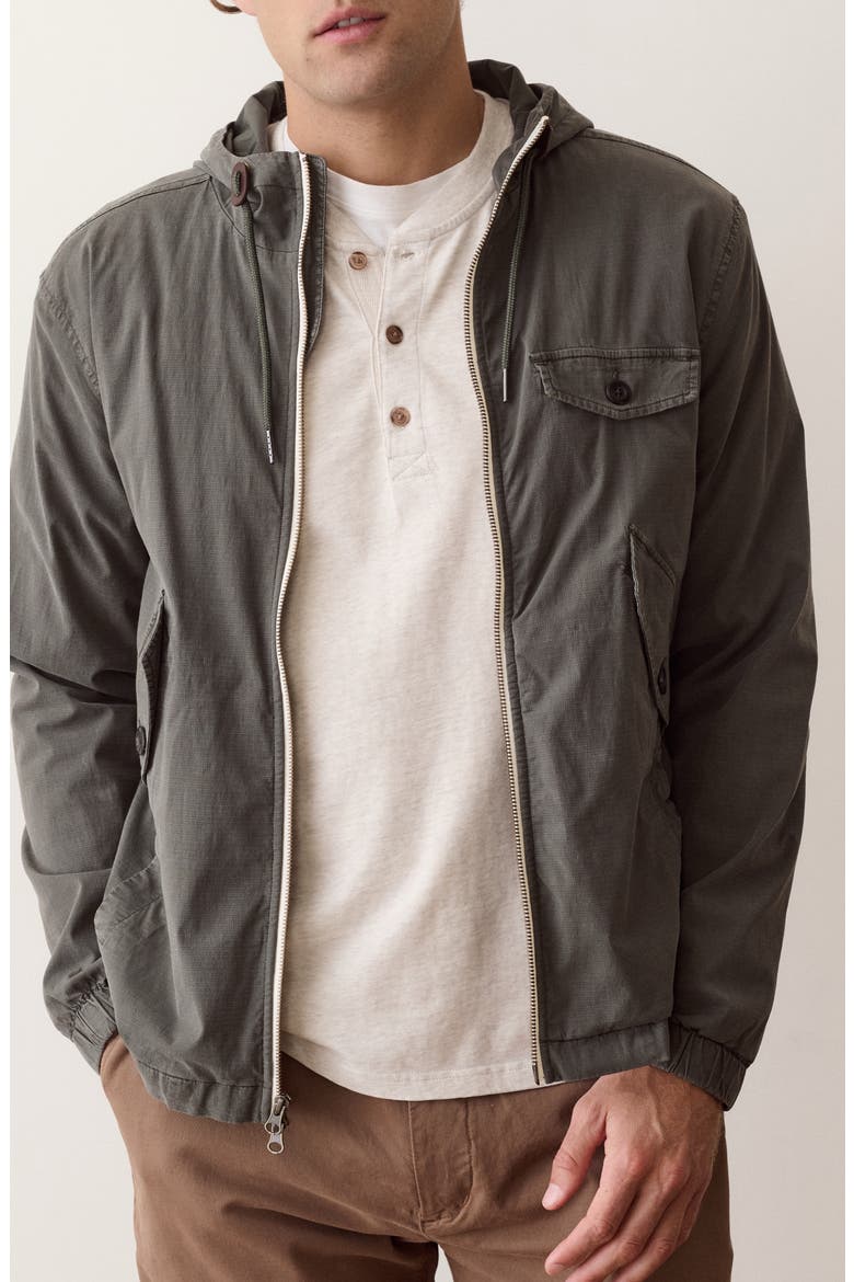 Pierce Ripstop Windbreaker, Main, color, DARK GREEN