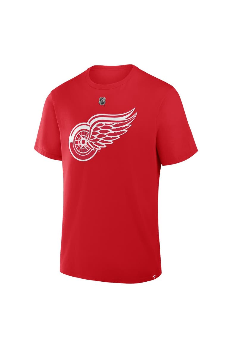 Men's Fanatics Alex DeBrincat Red Detroit Red Wings Authentic Stack Name & Number T-Shirt, Alternate, color, Red