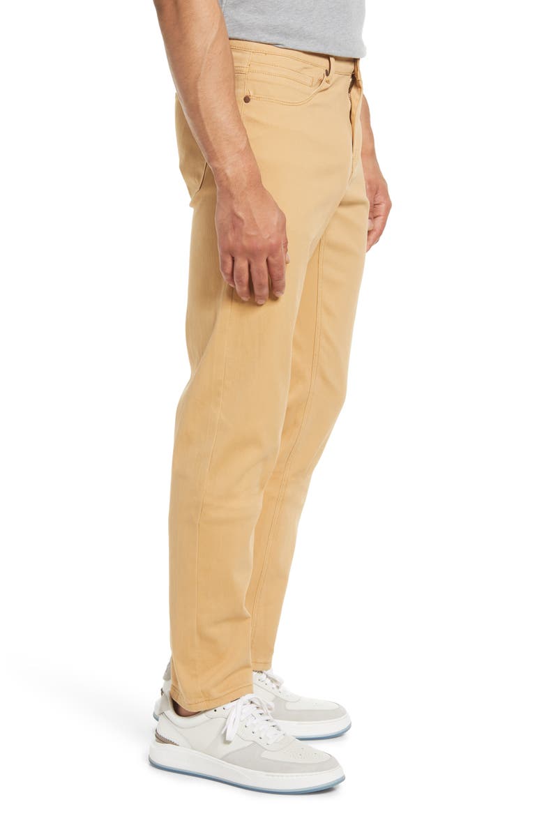 Men's Athletic Stretch Cotton Blend Chino Pants, Alternate, color, KHAKI