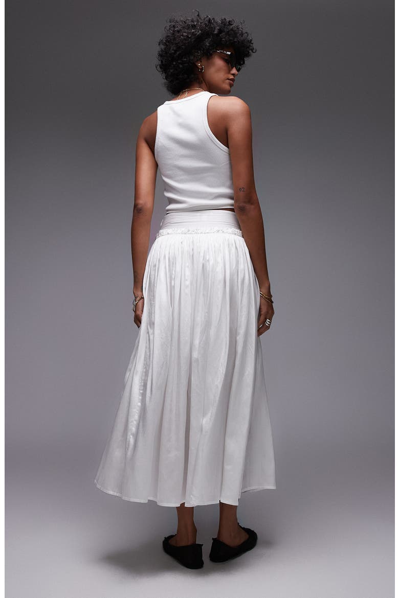 Crinkle Maxi Skirt, Alternate, color, IVORY