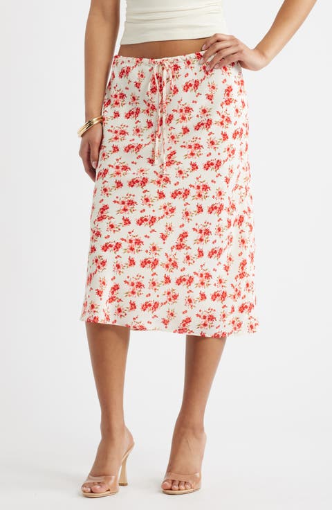 Print Midi Skirt