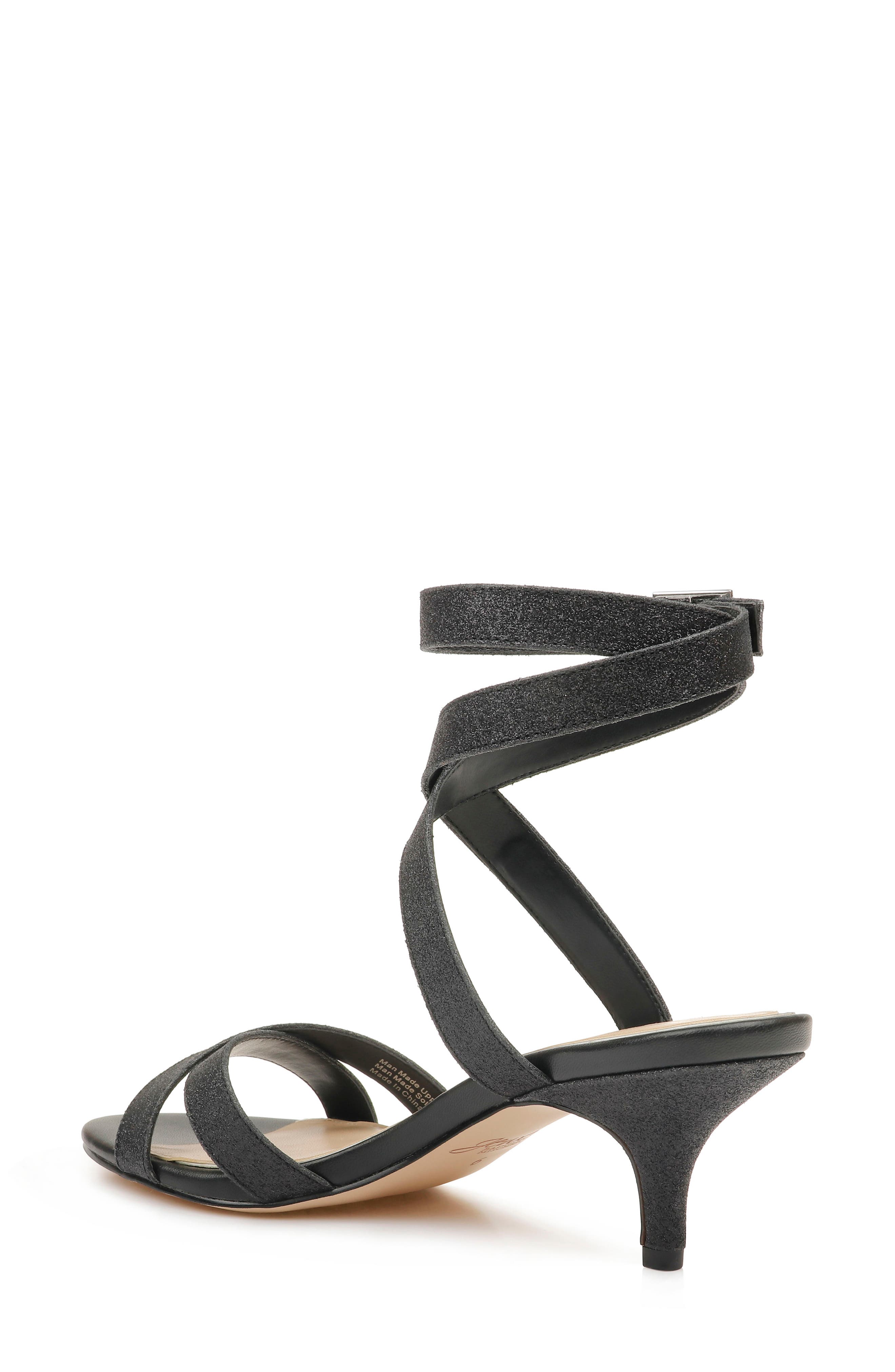 Newton Glitter Sandal, Alternate, color, BLACK