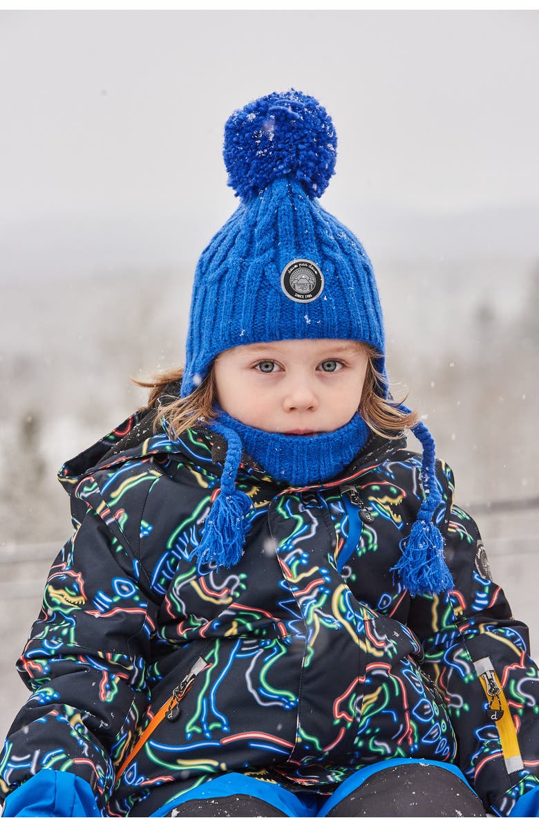 Deux par Deux Boy's Peruvian Knit Hat Royal Blue, Alternate, color, 