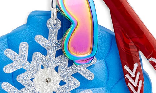 Chelsea28 Ski Jacket Bag Charm In Blue