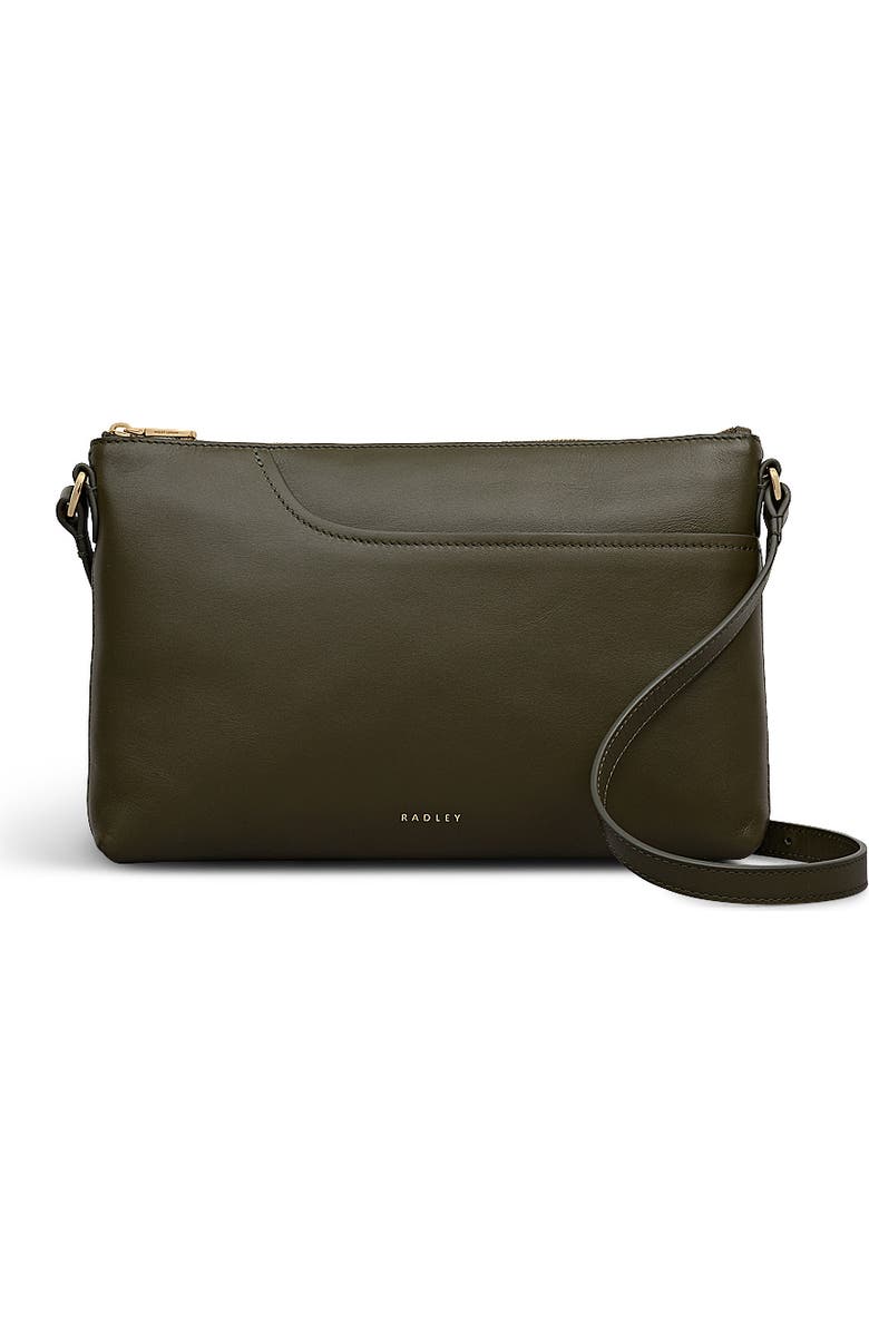 Radley Pockets Medium Ziptop Crossbody Bag, Main, color, Pine Needle
