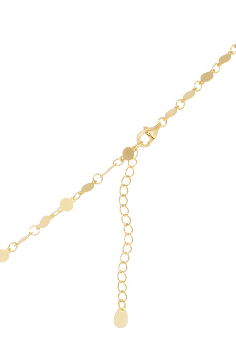 ATHRA LUXE Flat Disc Turquoise Pendant Necklace, Alternate, color, Turquoise/ Gold