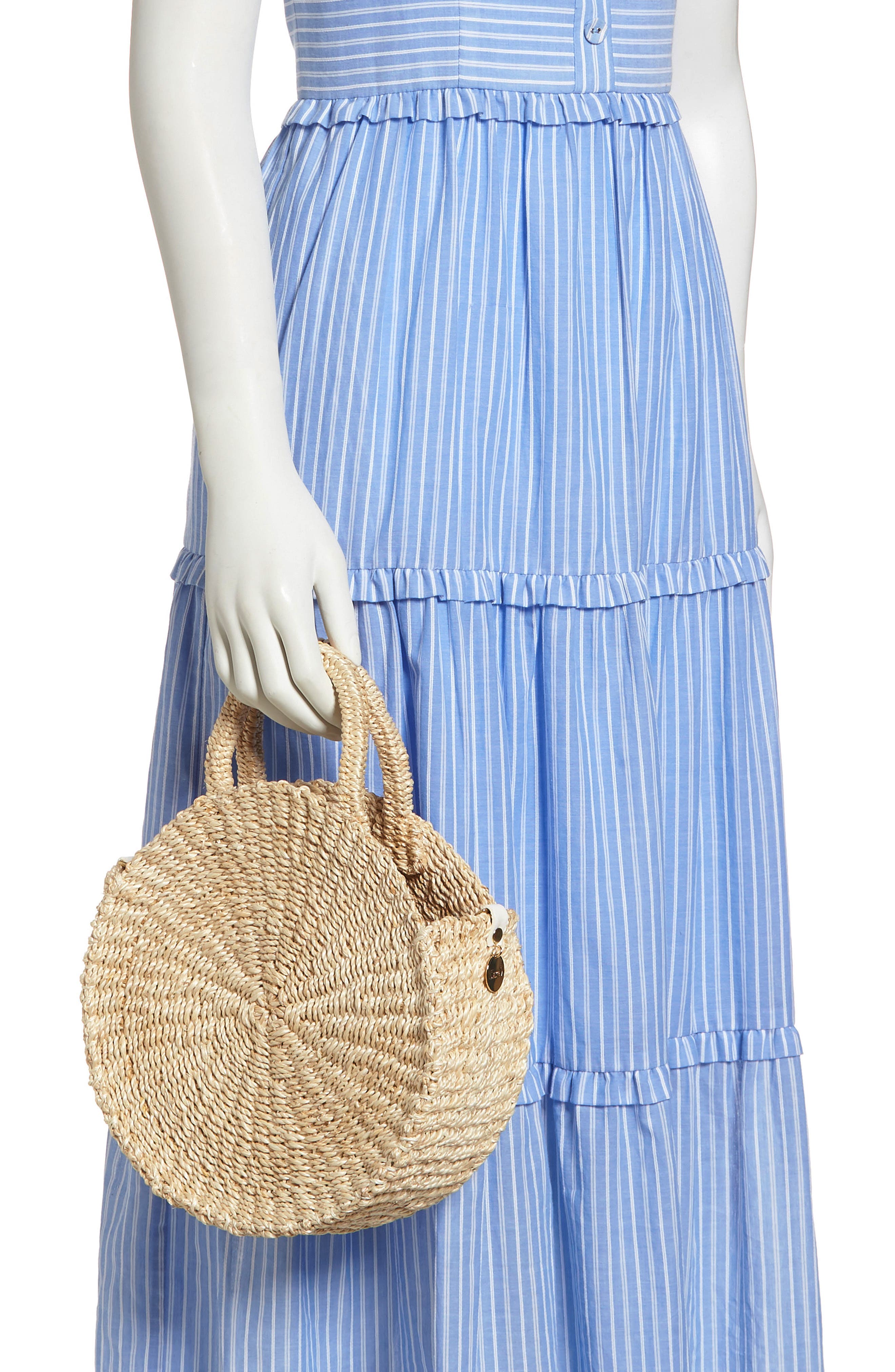 Moyen Alice Abacá Bag, Alternate, color, CREAM