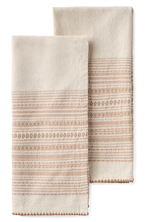 Oak 2-Pack Organic Cotton Hand Towels