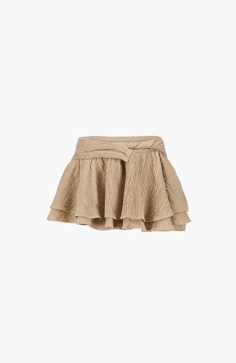 Sahara Asymmetric Mini Skirt