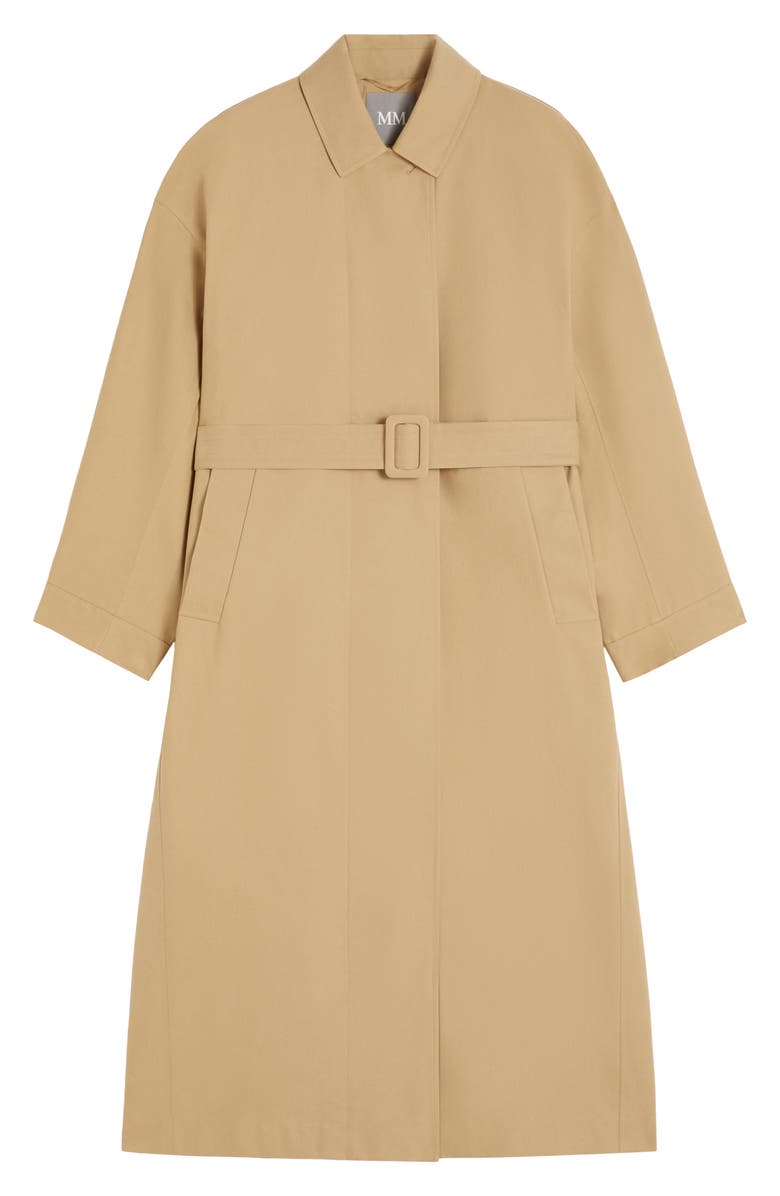 MM by Max Mara Alibi Cotton Blend Coat, Alternate, color, Sand